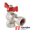 Кран шаровой угловой с накидной гайкой 1/2"x1/2" вн.-вн. (VT.266.N.0404)