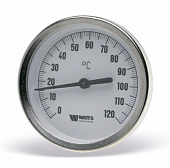 Термометр биметал с погр.гильзой Т 63/50 120С 1/2" WATTS (10005800)
