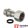 Соединитель с накидной гайкой нерж. сталь 28х3/4" (VTi.908.I.002805)