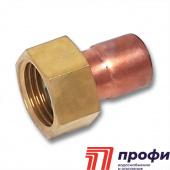 Переход ВП-ВР, с накидной гайкой, медь, 22*3/4 Sanha