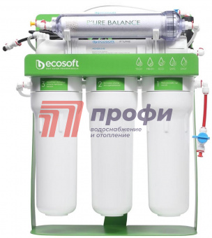 Фильтр обратного осмоса Ecosoft P’URE BALANCE с помпой на станине