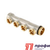 Коллектор  НАР.рез. 4 вых. х1"х3/4" евроконус (VTc.500.NE.060504)