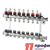 Распределительный коллектор с РОТАМЕТРАМИ Oventrop 1" Multidis SF6, 6 -количество контуров, выход 3/4