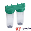 Колба "Кристал" 10" D 3/4"Т (двойная) Eco (3302127)