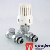 Терморегулирующий комплект для радиатора, прям. 1/2" (термоголовка, клапаны) VT.046.N.04