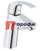 23324001 Eurosmart Смеситель однорычажный для раковины гладкий корпус, средний излив