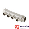 Коллектор  НАР.рез. 3 вых. х3/4"х1/2" ник. (VTc.500.N.0503)
