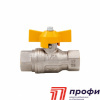 Кран шар. газовый В/В 1/2" бабочка (072) ITAP