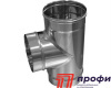 Тройник переходной 200х80х200*90 гр. (нерж. 0,5мм)  (FERRUM)