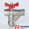 Кран с прямым фильтром вн/вн 1/2" баб. (VT.294.N.04)